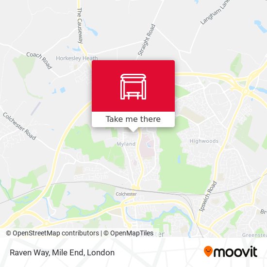 Raven Way, Mile End map