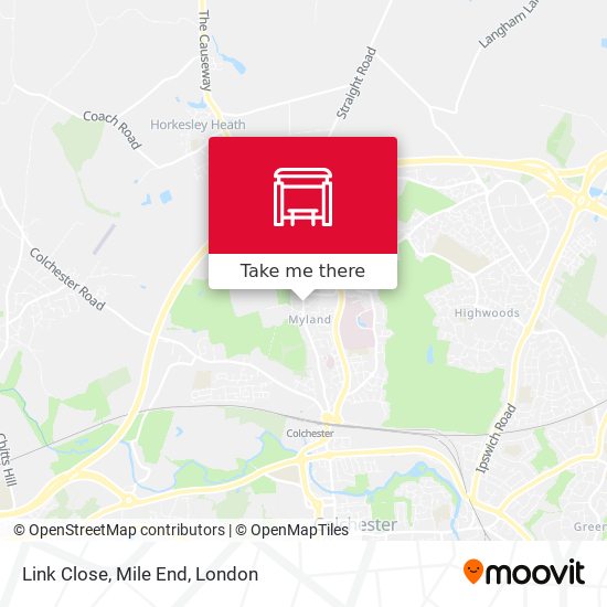 Link Close, Mile End map