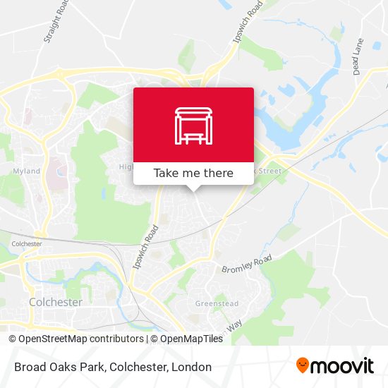 Broad Oaks Park, Colchester map