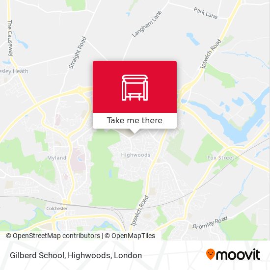 Gilberd School, Highwoods map