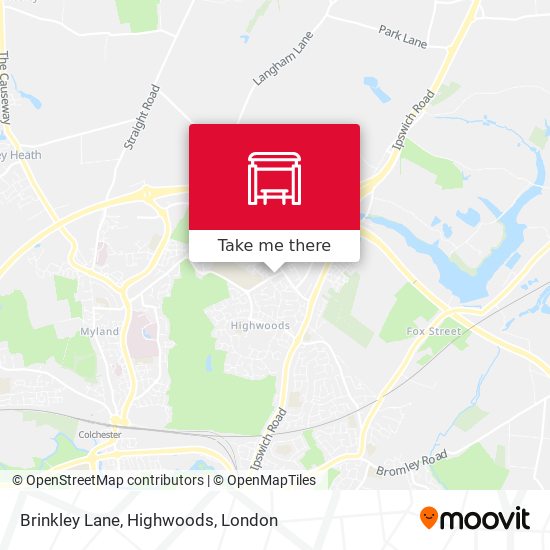 Brinkley Lane, Highwoods map