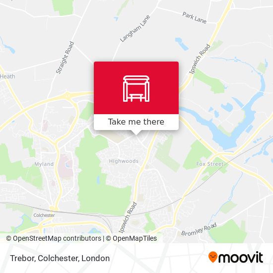 Trebor, Colchester map