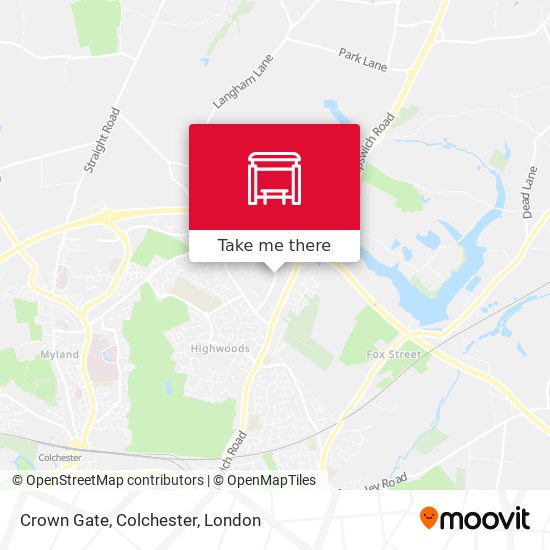 Crown Gate, Colchester map