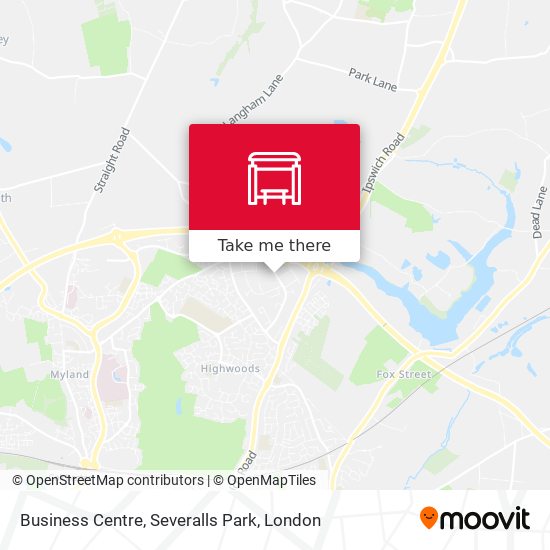 Business Centre, Severalls Park map