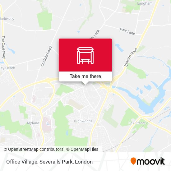 Office Village, Severalls Park map