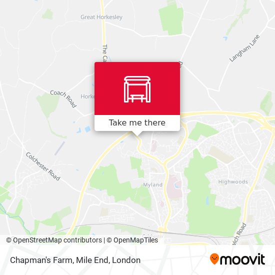 Chapman's Farm, Mile End map