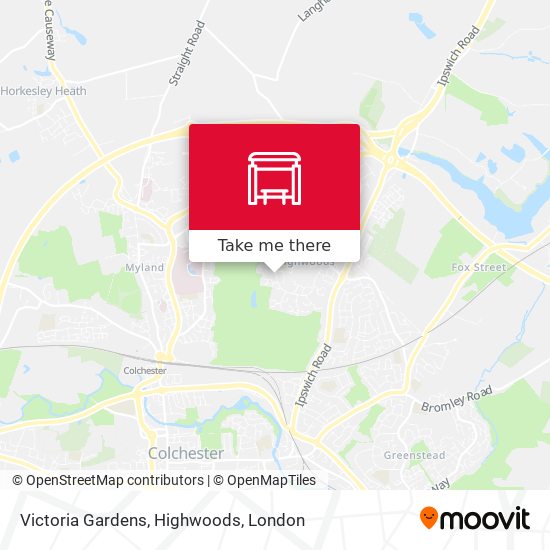 Victoria Gardens, Highwoods map