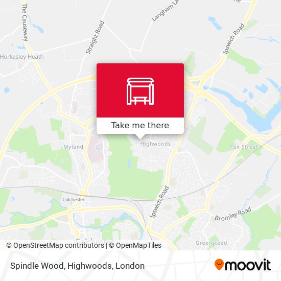 Spindle Wood, Highwoods map