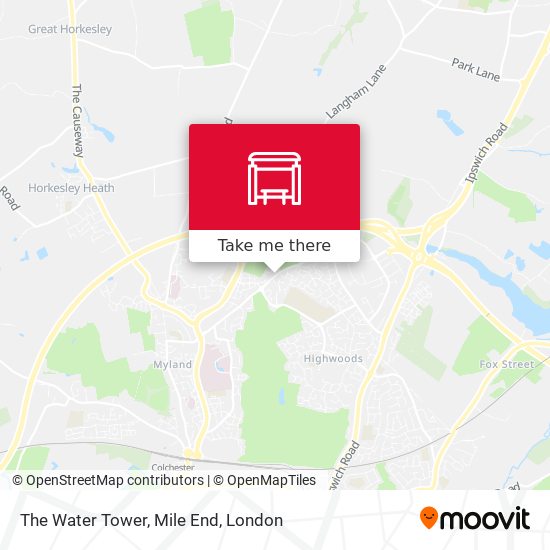 The Water Tower, Mile End map