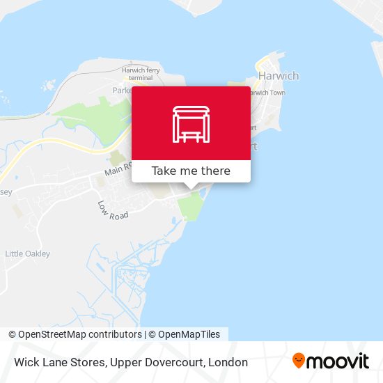 Wick Lane Stores, Upper Dovercourt map