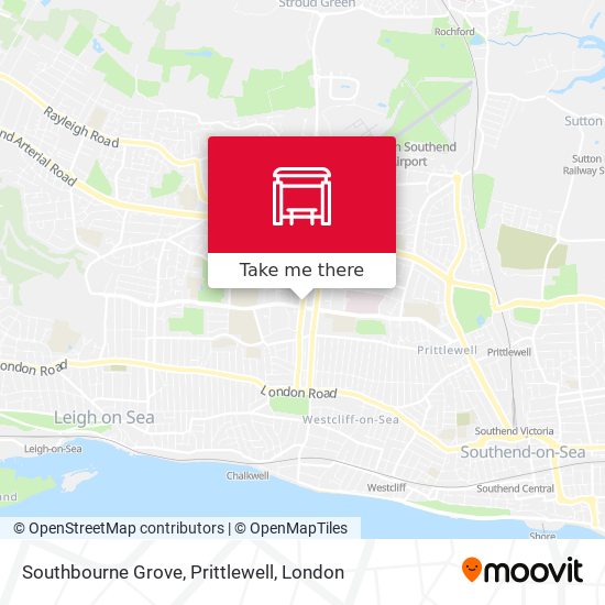 Southbourne Grove, Prittlewell map