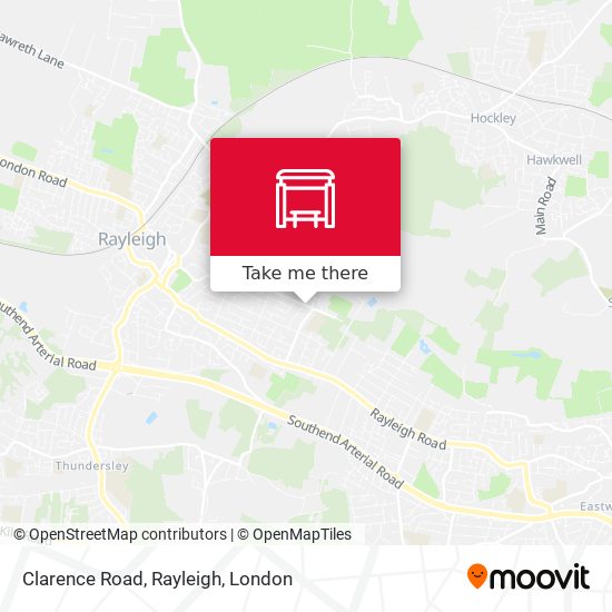 Clarence Road, Rayleigh map