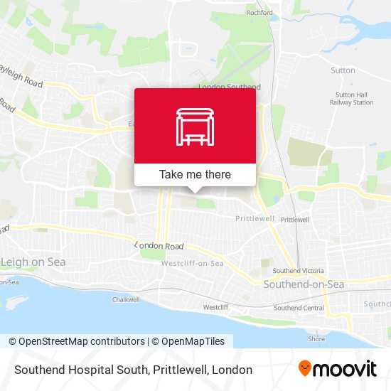 Southend Hospital South, Prittlewell map