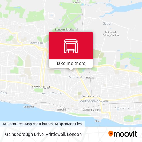 Gainsborough Drive, Prittlewell map
