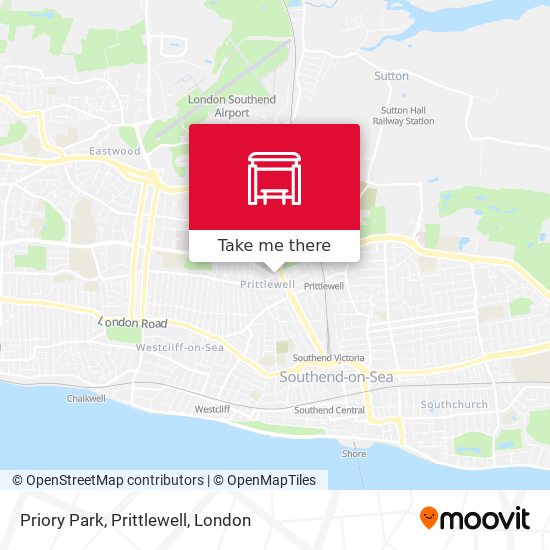 Priory Park, Prittlewell map