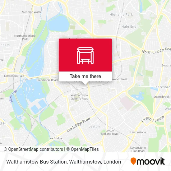 Walthamstow Bus Station, Walthamstow map