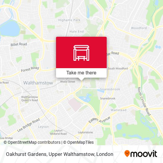 Oakhurst Gardens, Upper Walthamstow map