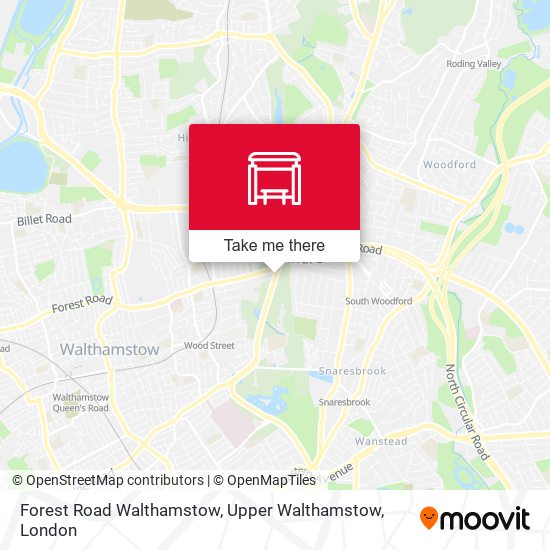Forest Road Walthamstow, Upper Walthamstow map