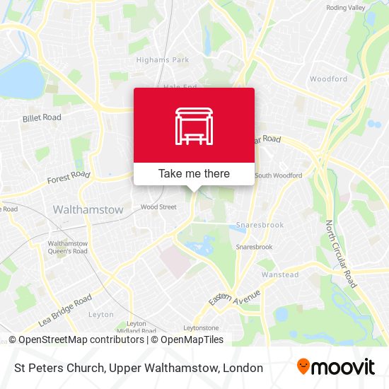 St Peters Church, Upper Walthamstow map