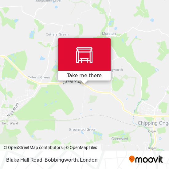 Blake Hall Road, Bobbingworth map
