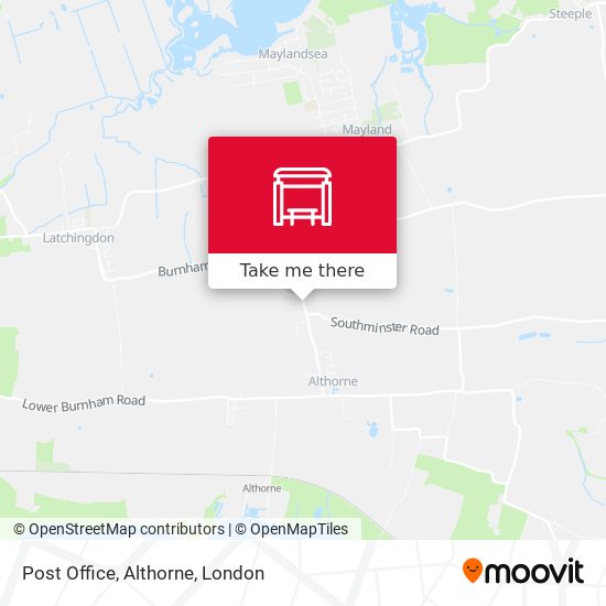 Post Office, Althorne map