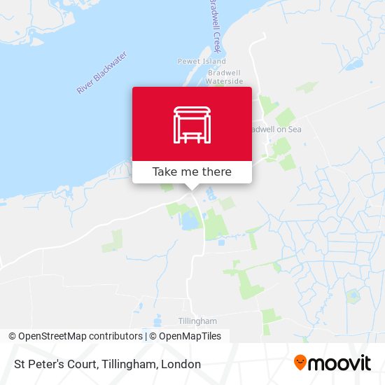 St Peter's Court, Tillingham map