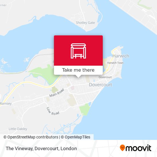 The Vineway, Dovercourt map
