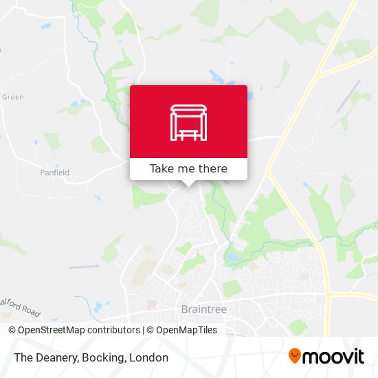 The Deanery, Bocking map