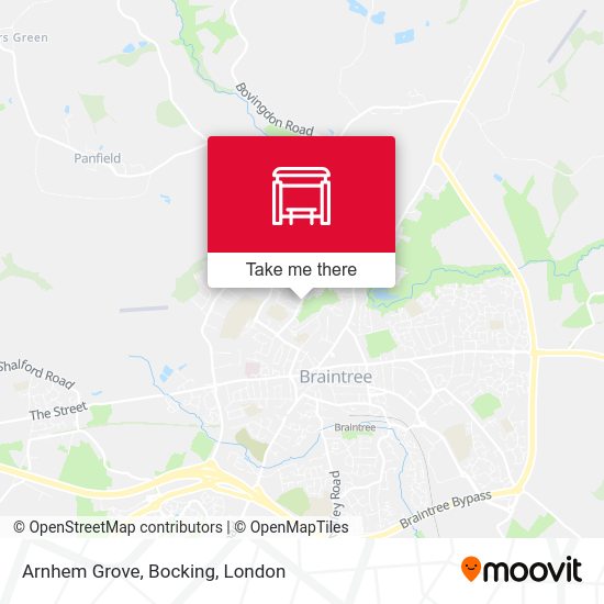 Arnhem Grove, Bocking map