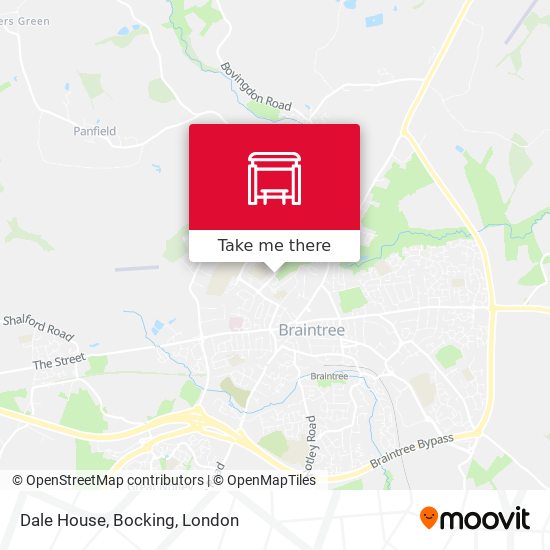 Dale House, Bocking map