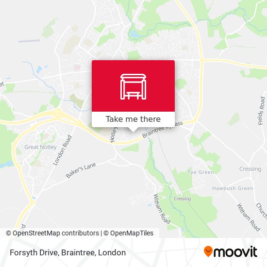 Forsyth Drive, Braintree map