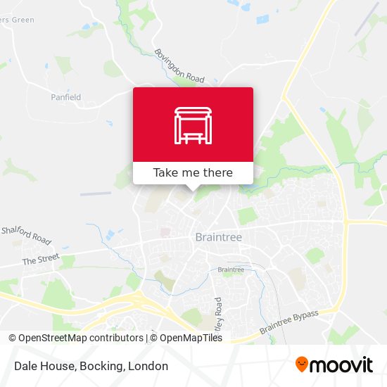 Dale House, Bocking map
