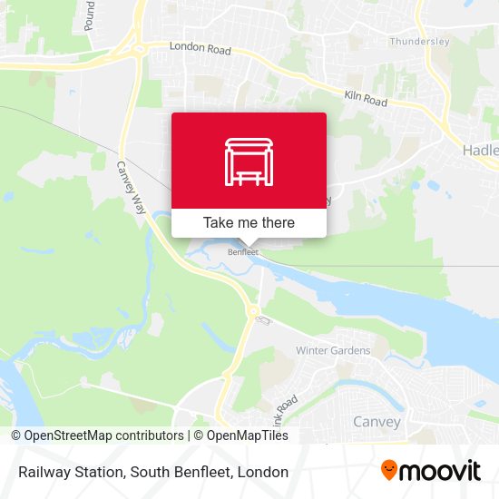 Railway Station, South Benfleet map