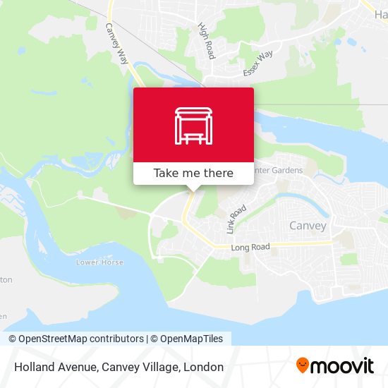 Holland Avenue, Canvey Village map