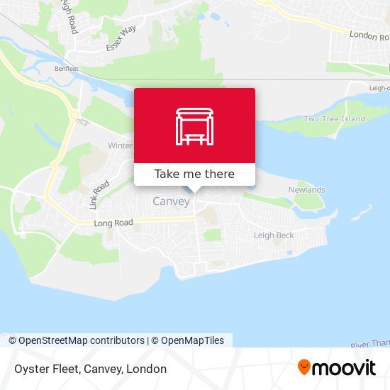 Oyster Fleet, Canvey map