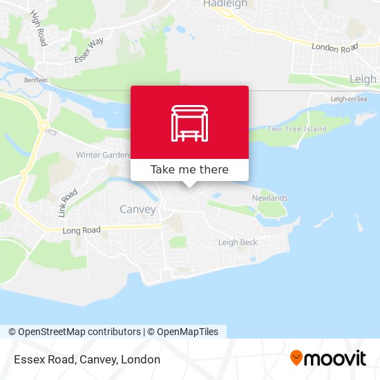 Essex Road, Canvey map