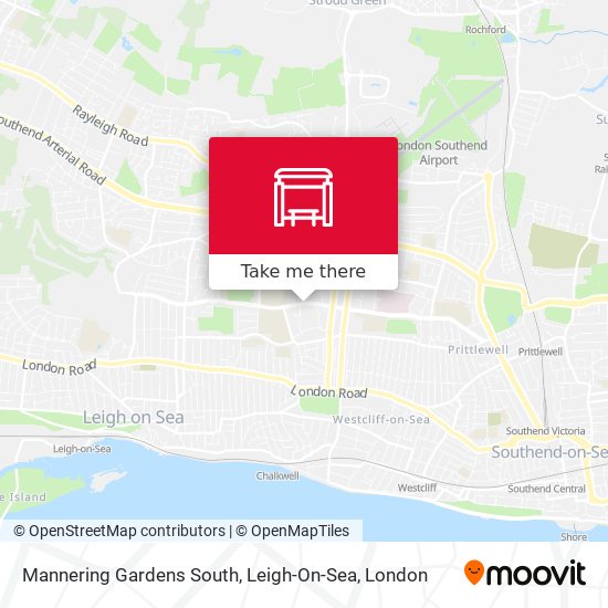 Mannering Gardens South, Leigh-On-Sea map