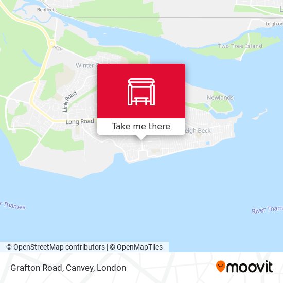 Grafton Road, Canvey map