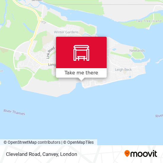 Cleveland Road, Canvey map