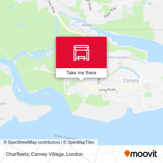 Charfleets, Canvey Village map