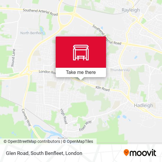 Glen Road, South Benfleet map