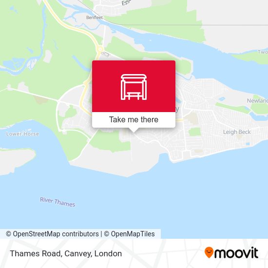Thames Road, Canvey map