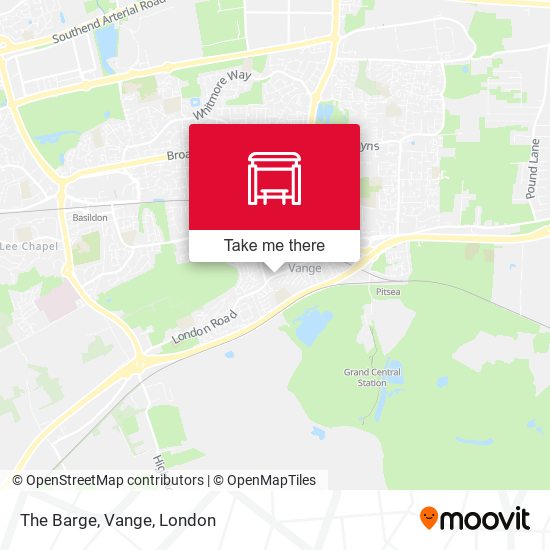 The Barge, Vange map