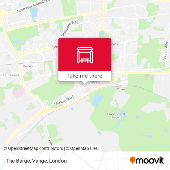 The Barge, Vange map