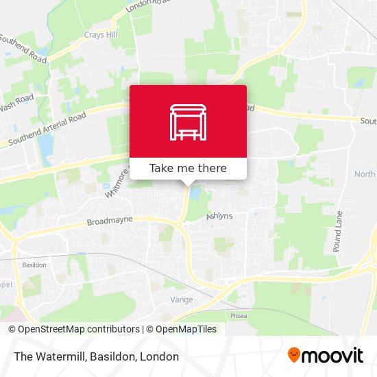 The Watermill, Basildon map