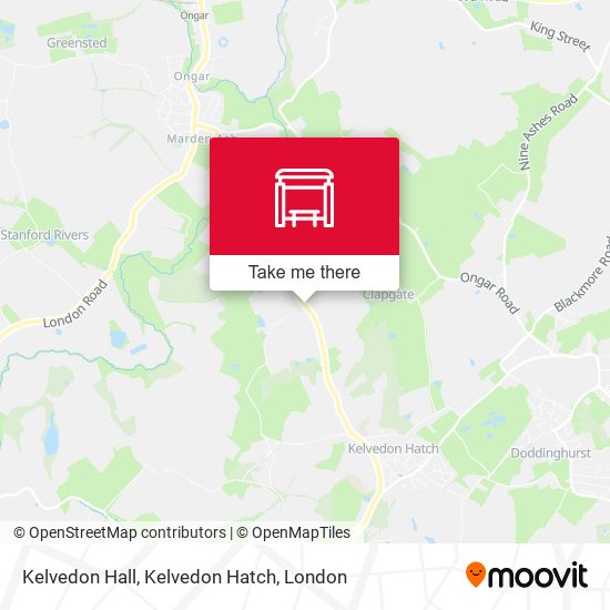 Kelvedon Hall, Kelvedon Hatch map