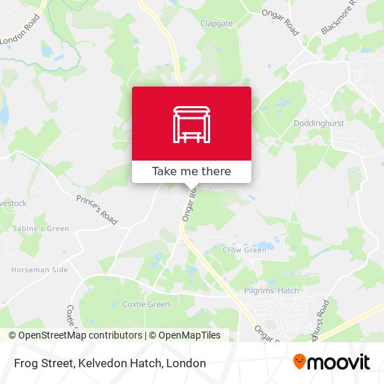 Frog Street, Kelvedon Hatch map
