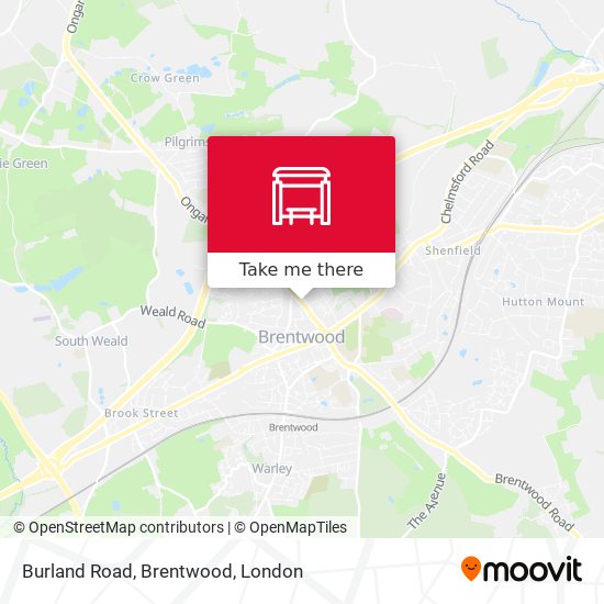 Burland Road, Brentwood map