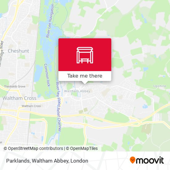 Parklands, Waltham Abbey map