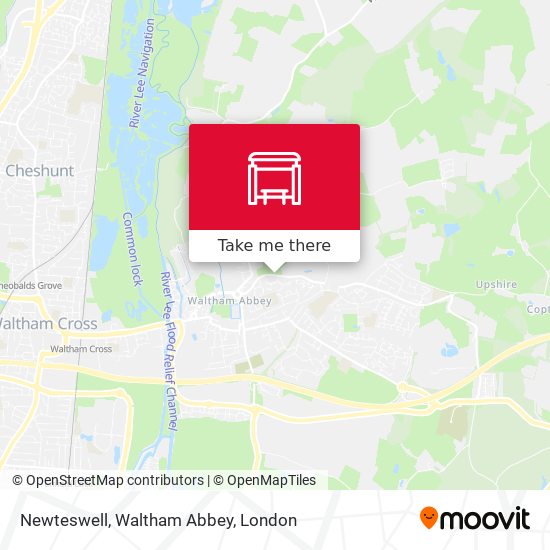 Newteswell, Waltham Abbey map